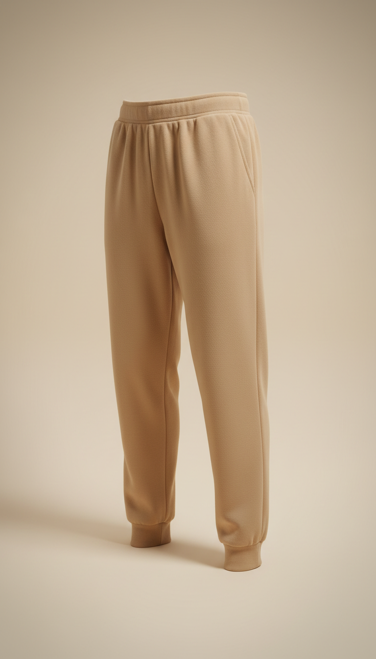 Relaxed-Fit Fleece Pants with Tapered Leg